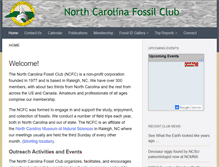 Tablet Screenshot of ncfossilclub.org